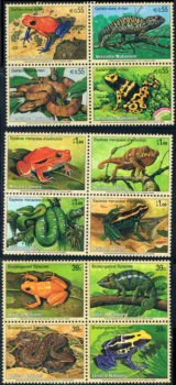 12 БР., UN0049, 2006, Животни, застрашени от изчезване, Печат с изображение на животни, Събиране на марки, Истински оригинален, Колекция в добро състояние
