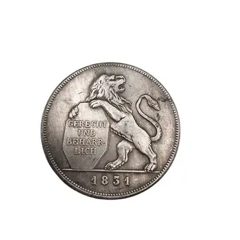 1831 Немска Възпоменателна Монета Панаир на Панаир и Събиране на Монети с Лъв Декорация на Дома Занаяти, Сувенири, Подаръци