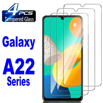2/4 бр. Закалено Стъкло За Samsung Galaxy A22 A22s M32 M22 F22 F42 Boost Mobile Celero Wide5 5G и 4G Защитно Стъкло фолио за екрана 0