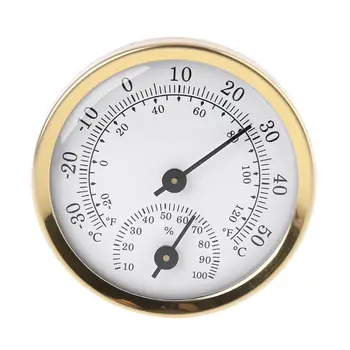 2 в 1-Термометър, Влагомер за Стенен Механичен Аналогов температурен Сензор за Влага