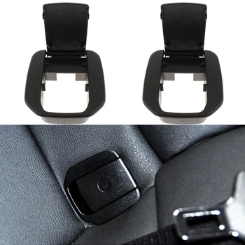 2 елемента Капак предпазен Колан на задната седалка isofix система ABS Пластмасов Капак за Закрепване на Детска задната Седалка за BMW E90 E91 E81 E87 F20 - Черен