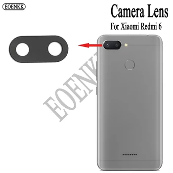 2 компл./лот Задната част на Задната Камера Обектив За Xiaomi Redmi 6 аксесоари за мобилни телефони на Задната Камера е Защитен със Стъклен Капак на Обектива С