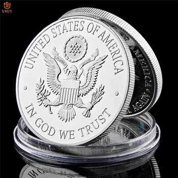 2017 ДОЛАРА на Ню Йорк Статуята на Свободата в САЩ Свободата на Орел Сребърна/Златна монета на залога Предизвикателство Икона Колекция от Монети 1