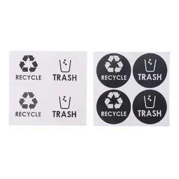 2021 нов символ за рециклиране на отпадъци vinyl надпис стикер стикер кошчето за боклук на бунището декорация на дома, подарък