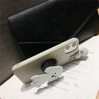 3D Сладък Cartoony Калъф за мобилен Телефон с участието на Кучета със Стойка За Xiaomi Redmi Note 10 6 5 6A 4X делото За Xiaomi Mi 9 Lite 8 SE 6X Скоба на кутията 4