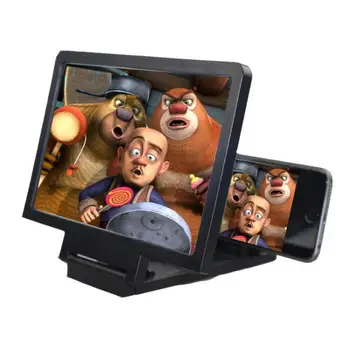 3D Экранный Усилвател на Екрана на Мобилен Телефон Видеоувеличитель За Мобилен Телефон Смартфон Голям Екран Поставка За Телефон Скоба Совалка