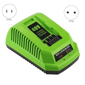 40 Литиева Батерия Зарядно Устройство За Greenworks 29482 G-MAX 40 Литиево-Йонна Батерия 29472 29482 29652 G40825