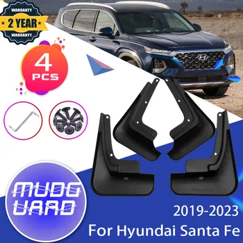 4x Автомобилни Калници За Hyundai Santa Fe 2022 2019 2020 2021 2023 Предните и Задните Колела, Калници Калници Защита на Крилата Аксесоари за Автомобили