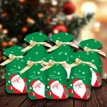 50 Броя Подарък чанта на Дядо Коледа, Торбичка за Бонбони, Коледни Подаръци, Чанти, Коледни Подаръчни Торбички за Коледа 3