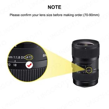 70 мм Антирефлексно Анти-Стъкло Отразява камера Ultimate Лен Cover Качулка LC4356 1