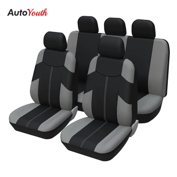 AUTOYOUTH Седалките за кола Пълен Набор от Стилни Защитни Покривала за автомобилни Седалки от Многоцветен Дизайн на Автомобилен Интериор е Подходящ за повечето автомобилни Седалки