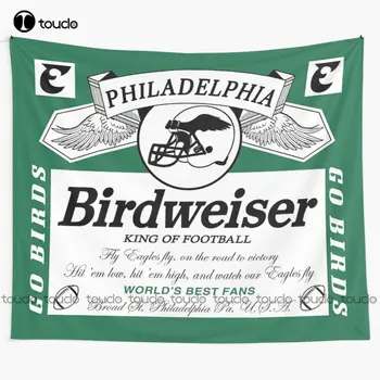 Birdweiser 1 Футбол Филаделфия Гоблен На Гоблен Начало Декор Одеяло Гоблен Спалня Покривки Декорация От Стенни Покрития