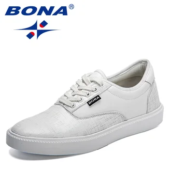BONA 2022, Нова Дизайнерска Ежедневни Обувки, Класически Маратонки, Мъжки Вулканизированная Обувки На Платформа, Обувки За Скейтборд, Пешеходната Обувки Masculinas 2