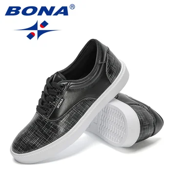 BONA 2022, Нова Дизайнерска Ежедневни Обувки, Класически Маратонки, Мъжки Вулканизированная Обувки На Платформа, Обувки За Скейтборд, Пешеходната Обувки Masculinas 4