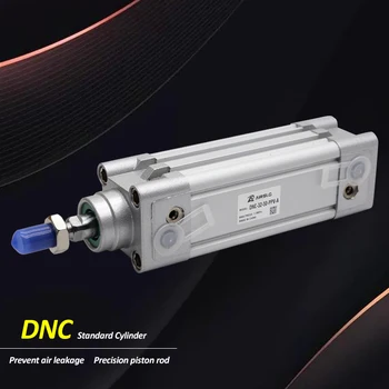 DNC Диаметър на отвора 32 40 50 мм festo тип Стандартен Алуминиев Въздушен Цилиндър с Двойно Действие Пневматичен Цилиндър DNC-32-40- PPV-A DNC-50-125- ППВ-А