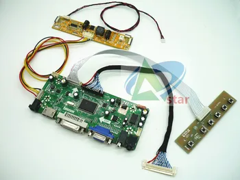 HDMI + DVI + VGA + AUDIO LCD такса контролер комплект 19,5 