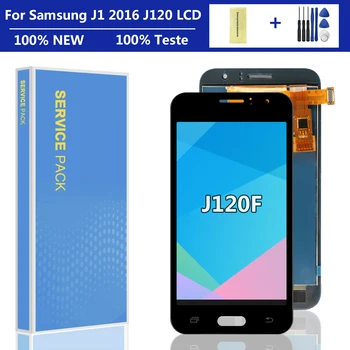j120f LCD дисплей За SAMSUNG GALAXY J1 2016 J120 J120f J120M J120H Дисплей Сензорен Екран на Таблета Събрание за Samsung j120f LCD дисплей