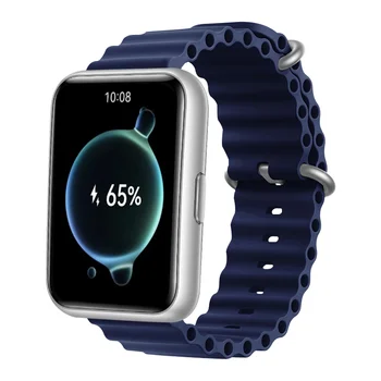 Ocean Band За Huawei Watch FIT 2 Каишка За Китката силикон каишка за часовник метален Обтегач спортна Подмяна на correa fit2 Аксесоари за ремъците