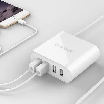 ORICO 4 Порта USB Зарядно Устройство За Samsung Xiaomi HUAWEI Смартфон в Настолен USB Зареждане на Пътуване Мини Преносим 1