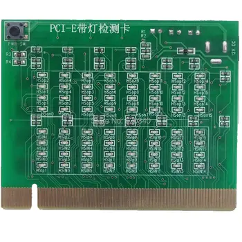 PCI-E 16X 8X 4X Тестер слота PCI express за дънната платка или откриване на късо съединение на южния мост или на открито PCI-E с помощта на светлинния тестер