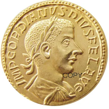 RM(17) Римски Древните Позлатени Копирни монети