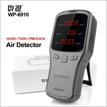 RZ Technology Формалдехид HCHO PM1.0 ФПЧ2.5 PM10 Домакински Дигитален Газоанализатор PM 1,0 2,5 10 Анализатор на качеството на въздуха WP6910