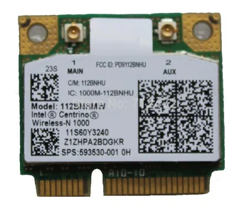 SSEA Нова безжична карта за HP Intel Centrino Wireless-N 1000 112BNHMW 300 Mbps, 802.11 b/g/n Mini PCI-E SPS: 593530-001