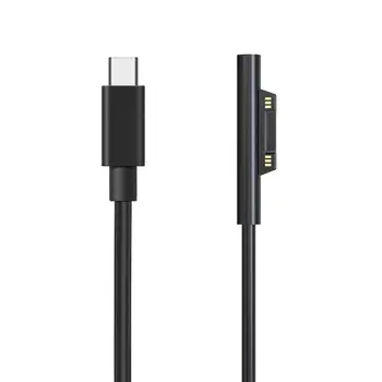 USB кабел-C за лаптоп Microsoft Surface, Surface Book 2, Surface Pro 6 / Pro 5 / Pro 4 / Pro 3, Surface Go, 6 фута/ 1,8 м Surfac