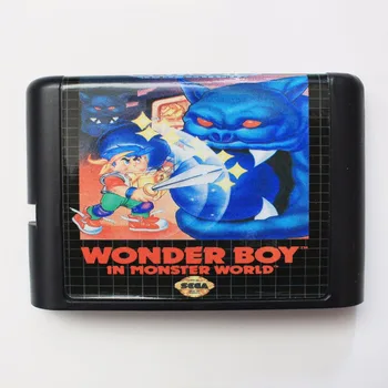 Wonder Boy 16 бита MD Игрална карта За Sega Mega Drive За Genesis