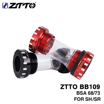 ZTTO МТБ Пътен мотор Керамични, Носещи BB109 Долните Скоби За BSA68 ISO 73 BSC BSA 24 мм, 22 мм GX m8000 Долните Скоби DA r8000
