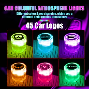 Автомобилна USB Атмосферни Лампа Мини Led нощна светлина Цветен Интериор Осветление За Mazda 3 Cx5 6 2 Cx3 Cx30 Mx5 Nb 5 Nc Cx7 Cx9 Demio Bt50