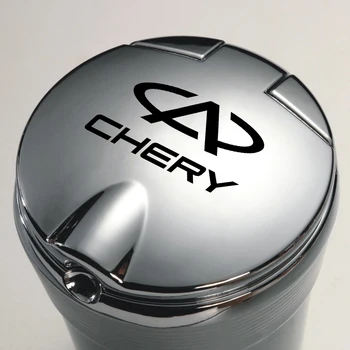 Автомобилна Пепелник С led осветление с творческата капак за Chery Tiggo 3 4 5 8 7 5X 2019 2020 Колата Вътре многофункционални материали