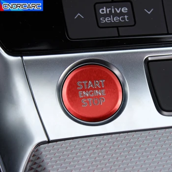Автомобилна Централната Конзола Бутон за Стартиране на един Клик, Декоративна Стикер с Пайети, Накладки За Audi A6 C8 2019-2020, Модифицирани Стикери за Интериора