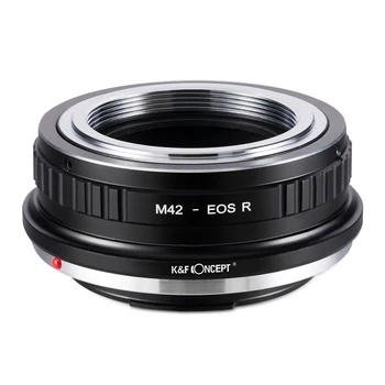 Адаптер за обектив на камерата K & F Concept M42-Адаптер за закрепване на обектива EOS R за обектив с монтиране M42 за съвместимост с камери Canon EOS R.