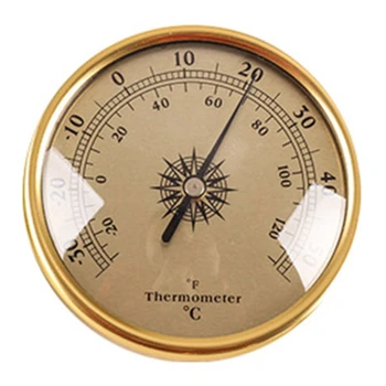 Алуминиева Сплав Барометър Термометър, Влагомер Сензор За Тестер За Измерване На Температура И Влажност На Въздуха Точност Механичен Домашен Офис 0
