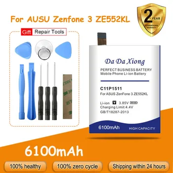 Безплатна доставка 6100 ма C11P1511 Батерия За Asus ZenFone 3 ZenFone3 Ze552kl Z012da/e Подмяна на Batteria + Инструменти