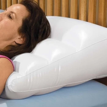 Голяма надуваема възглавница на танкетке за легла - Преносим Бархатистая лек (17 мл) въздушна Възглавница за Нощна въздушна възглавница за гърба или възвисяване на краката