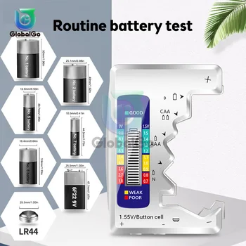 Дигитален Тестер за Батерии с LCD Дисплей C D N AA AAA 9 В 1,5 Бутон Елемент Проверка на Капацитета на Батерията Детектор на Капацитета на Инструмента за Диагностика на 0