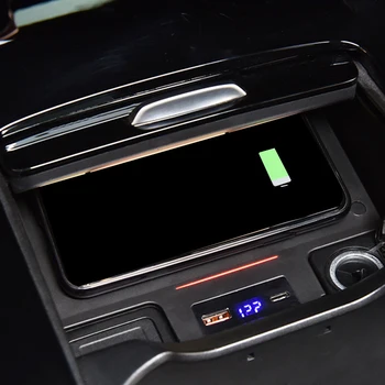 За Mercedes Benz CLA GLA GLB W177 W247 W188 2019 2020 2021 кола QI безжично зарядно устройство за телефона, бързо зарядно устройство ще захранване на плоча pad 0