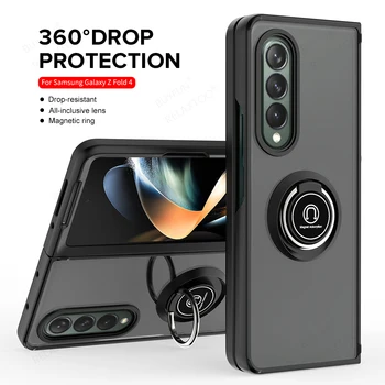 Защита От Падане Поставка Ring Калъф За Samsung Z Fold 4 Пълни Делото За Samsung Z Fold4 Защитен Устойчив На Удари Корпус На Камерата