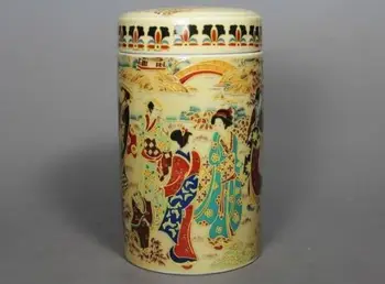 Изискан китайски Класически Традиционен Порцелан Фолклорно Изкуство-Ръчно изработени Belle Pot