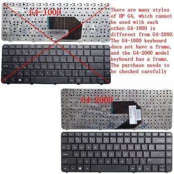 Клавиатура GZEELE New US black за HP Pavilion g4-2000 g4-2100 673608-001 680555-001 698188-001 с рамкова клавиатура за лаптоп 3