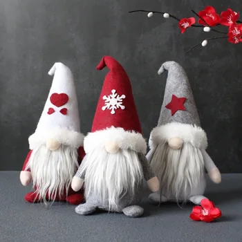 Коледен Елф На Дядо Плюшен Кукла Коледно Дърво Подвесная Окачване Безлични Кукла Нова Година Коледна Декорация За Дома Навидад 2021