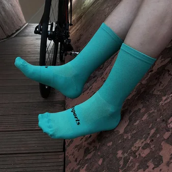 Летни Чорапи за Колоездене Леки, Дишащи бързо съхнещи Тръба Кормило Екипировка Компресия Пътни Велосипедни Чорапи МТБ за Мъже и Жени 4