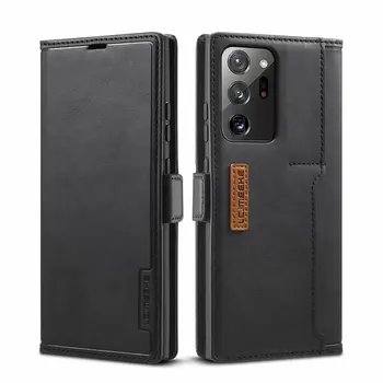 Луксозен кожен флип калъф За Samsung Galaxy Note20 Note 20 ultra чанта-портфейл за S20 S9 S10 Note 10 Note 9 Калъф за магнитни карти