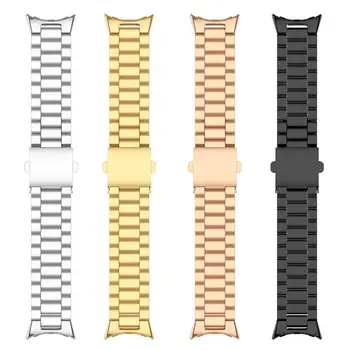 Метална Верижка От Неръждаема Стомана За Google Pixel Watch Band Smartwatch Каишка За Часовник Pixel Watch Classic Каишка С Катарама Аксесоари