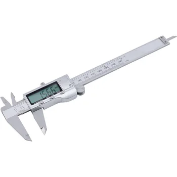 Метални 6-Инчов 150 мм Електронни Цифрови Calipers от Неръждаема Стомана с Нониусом, Микрометрические Измервателни Инструменти 0