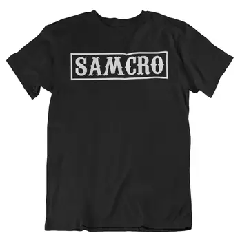 Мъжки t-shirt SAMCRO BLOCK Sons Of Anarchy, вдъхновена от лятната Мода на улицата дрехи, Camiseta Masculina тениска от 100% памук