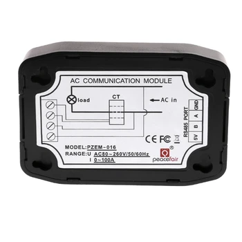 Напрежение адаптер AC 100A Текущата Енергия Hz фактор на мощността Модул RS485 Modbus с CT + USB 3