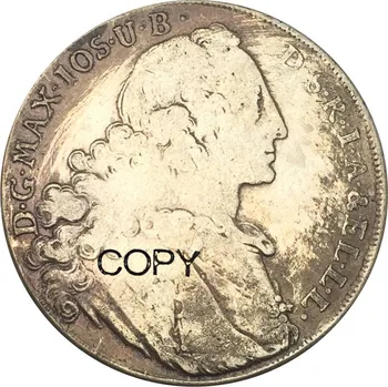 Немски държавата Курфюршество Байерн 1 талер Максимилиан III Йосиф 1764 г. Сребърни копирни монети с мельхиоровым покритие